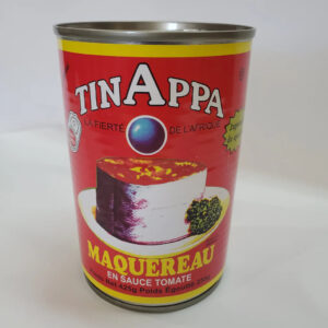 Amazon Product Title (Maximized for SEO – ~200 characters)  Tinappa Maquereau in Tomato Sauce 425g (255g Drained) – African Style Canned Mackerel Fish – Ready to Eat Protein Rich Seafood – Imported Shelf Stable Canned Fish for Rice Stews Pasta Sandwiches