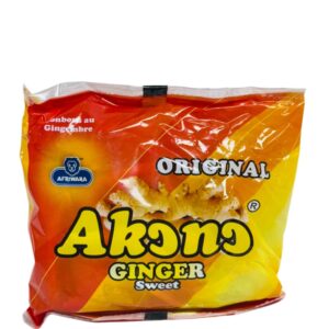 Akono Ginger Candy – Sweet & Spicy Natural Ginger Treat | Immune Booster & Digestive Support | Authentic African Herbal Candy
