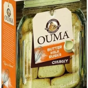 Ouma Chunky Buttermilk Rusks – Traditional South African Baked Rusks, Crunchy Twice-Baked Biscotti Style Snack, Authentic Buttermilk Flavor, Perfect for Tea Coffee Breakfast & Gifting