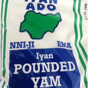 Iyan Ado Pounded Yam Flour 2 lbs (908g) – Authentic Nigerian Iyan Yam Powder for Smooth Pounded Yam, Poundo Yam Alternative, African Fufu Yam Flour, Traditional West African Swallow Food