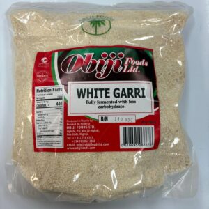 Bobiji Foods White Garri 3lb (1.36kg) | Authentic Nigerian Cassava Granules | Fully Fermented Garri | African Fufu Substitute | Gluten Free West African Food | Cassava Gari for Soaking & Eba