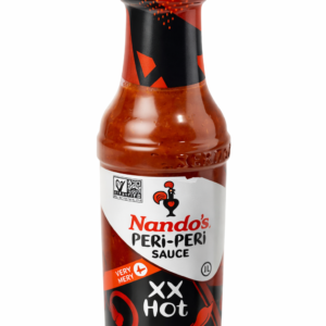 Nando’s PERi-PERi Sauce XX Hot, Extra Extra Hot African Bird’s Eye Chili Pepper Sauce, Spicy Hot Sauce & Marinade for Chicken, Wings, Grilling, BBQ, Dipping and Cooking, Gluten Free, Non-GMO, 9.2 oz (260g)
