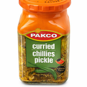 PAKCO Curried Chillies Pickle – Authentic South African Style Chilli Pickle, Spicy Curried Green Chillies in Oil, Traditional Savory Condiment, Gourmet Hot Pepper Relish for Rice, Roti, Sandwiches, BBQ, Marinades and Cooking, Bold Flavor Pantry Essential