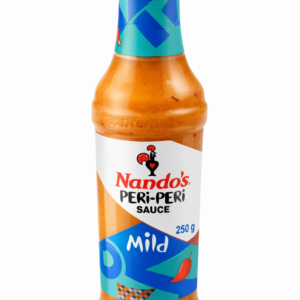 Nando’s PERi-PERi Sauce Mild 250g – Authentic Portuguese Peri Peri Chili Sauce, Mild Heat Hot Sauce Marinade, Cooking Sauce for Chicken, Wings, Grilling, Dipping, BBQ, Sandwiches, Vegan Gluten Free Chili Pepper Sauce