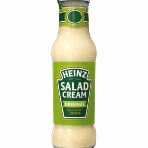 Heinz Salad Cream Original Dressing, Tangy Zesty Salad Sauce, Classic British Style Creamy Condiment for Salads, Sandwiches, Fries and Dips, Smooth Pour Bottle, Rich Flavor Everyday Table Sauce