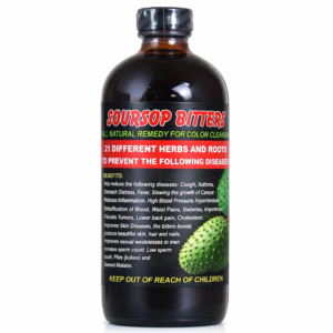 Soursop Bitters Herbal Tonic – Natural Herbal Bitters Liquid Supplement with Soursop Extract, Roots & Herbs Blend – Digestive Support Herbal Cleanse Formula – Traditional Plant Based Wellness Tonic – Daily Herbal Liquid Supplement Bottle