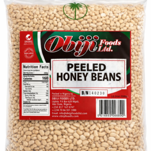 Obiji Foods Peeled Honey Beans – Premium Nigerian Peeled Beans for Moi Moi, Akara & Ewa Oloyin Recipes – High Protein Natural Honey Beans, Easy Cook, Cleaned & Ready to Use African Beans – Authentic West African Food Ingredient