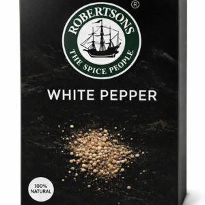 Robertsons White Pepper Powder 100% Natural | Premium White Pepper Spice for Cooking, Seasoning & Gourmet Recipes | Mild Heat, Smooth Flavor | Ideal for Soups, Sauces, Marinades & Everyday Use
