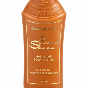 Ever Sheen Cocoa Butter Hand and Body Lotion 750 ml – Deep Moisturizing Cocoa Butter Lotion for Dry Skin, Intensive Body Moisturizer for Men and Women, Long Lasting Hydration for Softer, Smoother, Younger Looking Skin