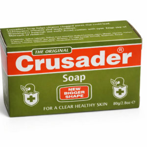 Crusader Original Medicated Soap Bar 80g – Deep Cleansing Antibacterial Bath Soap for Oily & Acne-Prone Skin, Helps Control Pimples, Body & Face Soap for Clear, Healthy Skin