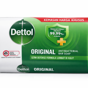 Dettol Original Antibacterial Bar Soap for Bathing & Handwashing, Germ Protection Soap Bar, Helps Kill 99.9% Germs, Deep Cleansing Formula, Refreshing Clean Scent, Daily Hygiene Soap for Men Women & Family