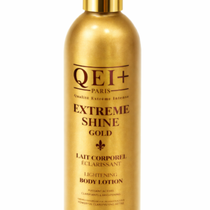 QEI+ Paris Extreme Shine Gold Lightening Body Lotion 500ml, Brightening & Clarifying Skin Moisturizer, Gold Infused Body Lotion for Even Tone, Radiant Glow, Dry & Dull Skin Care