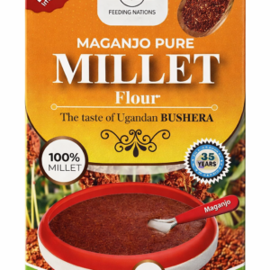 Maganjo Pure Millet Flour 1kg – 100% Natural Millet Powder for Ugandan Bushera, Porridge & Traditional African Drinks – Gluten Free, Vegan, Non GMO, No Preservatives, Whole Grain Millet Flour for Babies, Kids & Adults