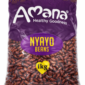 Amana Nyayo Beans 1kg – Premium Speckled Kidney Beans, Cranberry Beans, High Protein Dry Beans, Naturally Grown Pulses, Vegan Plant-Based Protein, Fiber Rich Indian Beans for Cooking, Curry, Rice & Stews