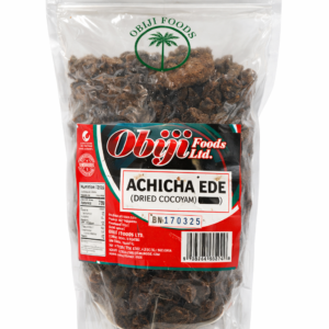 Obiji Foods Achicha Ede (Dried Cocoyam) – Authentic Nigerian Igbo Traditional Food, Sun-Dried Cocoyam Chunks for Achicha Soup, Natural African Root Vegetable, Non-GMO, Preservative Free