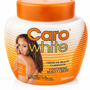 Caro White Lightening Beauty Cream with Carrot Oil 500ml – Skin Brightening & Clarifying Body Cream for Even Skin Tone, Deep Moisturizing Nourishing Lotion for Dry & Dull Skin