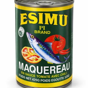 ESIMU PI Mackerel in Tomato Sauce with Chili 425g – Premium Canned Mackerel Fish, Ready to Eat Seafood, High Protein Omega-3 Rich, Spicy Tomato Sauce, Shelf Stable Canned Fish