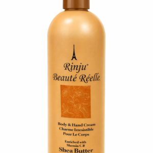 Rinju Beauté Réelle Body & Hand Cream with Shea Butter, CoQ10 & Vitamins A E K – Deep Moisturizing Lotion for Dry Skin, Non Greasy Hydrating Cream for Hands & Body, 16 fl oz