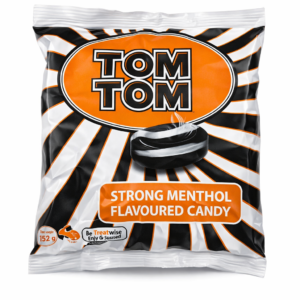 TomTom Strong Menthol Flavoured Candy 152g | Extra Strong Mint Candy | Refreshing Menthol Lozenges | Breath Freshening Hard Candy | Cooling Mint Candy for Throat Relief, Travel, Office & Daily Use