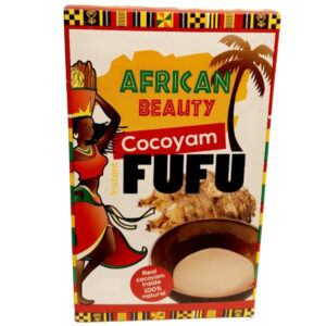 African Beauty Cocoyam Fufu Flour – Farine d’Igname Style African Swallow – Instant Cocoyam Yam Fufu Mix for Nigerian, Ghanaian & West African Dishes – Smooth Elastic Traditional Fufu, 100% Natural African Staple