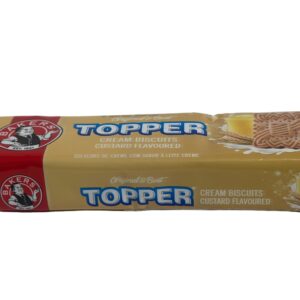 Bakers Topper Cream Biscuits – Custard Flavoured – Pack of 5 (125g Each)