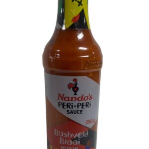 Nando’s Peri-Peri Sauce Bushveld Braai Medium – 250g (Pack of 4)