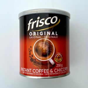 Frisco Original Instant Coffee Chicory Blend 250g Tin | South African Coffee With Rich Creamy Taste Smooth Everyday Hot Beverage Pantry Staple