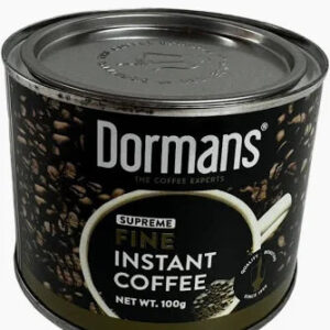 Dormans Supreme Fine Instant Coffee 100g | Premium African Soluble Coffee Rich Aroma Smooth Taste
