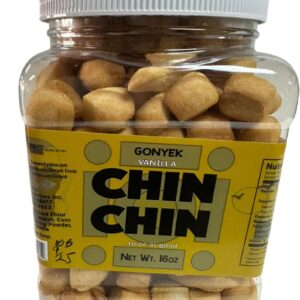 Gonyek Vanilla Chin Chin 1lb | Crunchy African Snack Nigerian Chin Chin Biscuit Traditional Treat