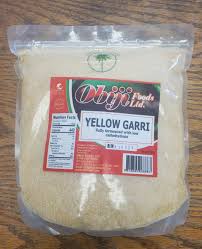 Obiji Foods Yellow Garri Cassava Grits | Authentic African Nigerian Garri Ijebu Style | Premium Yellow Cassava Flour | Crunchy, Granulated, Fermented Cassava | African Fufu Alternative | For Soaking, Eba, Swallow & Traditional Dishes