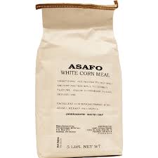 Asafo White Corn Meal 5 lb (80 oz) – Premium African & Caribbean Cornmeal Flour – Finely Ground White Maize Meal for Fufu, Banku, Ugali, Sadza, Pap, Kenkey, Corn Porridge, Baking & Traditional Dishes