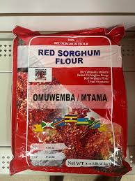 Red Sorghum Flour Omuwemba Mtama – 100% Natural Whole Grain Sorghum Flour, Gluten Free Ancient Grain, African & Indian Staple, High Fiber, Vegan, Non GMO, Porridge, Ugali, Baking Flour