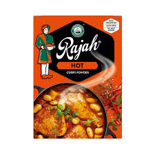 Rajah Hot Curry Powder – Authentic Spicy Indian Curry Spice Blend – Bold Heat & Rich Aroma – Perfect for Chicken Curry, Goat, Lamb, Beef, Seafood, Vegetables, Rice & Stews – Traditional South Asian & Caribbean Cooking