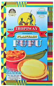 Tropiway Instant Plantain Fufu Flour – Authentic African Swallow Food – Premium Plantain Fufu Powder – Easy to Prepare Nigerian Fufu, Caribbean & West African Cuisine – Gluten Free, Non-GMO, Vegan, Traditional African Food Staple