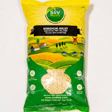 G&S Laport & Export Trading Sorghum Flour 1kg (2.2 lb) | 100% Natural Jowar Flour | Gluten Free Whole Grain Sorghum Powder | Non GMO, Vegan, High Fiber Millet Flour | Ideal for Roti, Bread, Baking, Porridge & Healthy Cooking