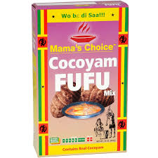 Mama’s Choice Cocoyam Fufu Mix | Authentic African Cocoyam Fufu Flour | Gluten Free Fufu Powder | Traditional West African Swallow Food | Easy Instant Cocoyam Fufu | Perfect for Egusi, Ogbono, Okra, Vegetable Soup | Premium African Pantry Staple