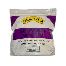 Olo Olo Cassava Fufu Akpu Flour – Authentic African Nigerian Fufu Powder – Traditional West African Swallow Food – Premium Processed Cassava Meal – Smooth Stretchy Texture – Gluten Free, Vegan, Non-GMO – Ideal for Egusi, Ogbono, Oha, Okra & Vegetable Soup