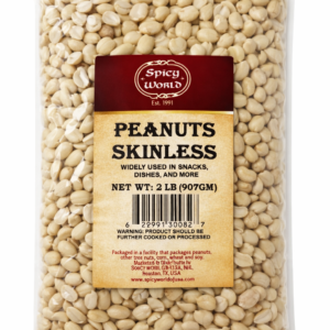 Skinless Peanuts 2 lb (907g) – Raw Blanched Peanuts Without Skin – Premium Shelled Peanuts for Roasting, Peanut Butter, Cooking & Baking – Bulk Natural Peanuts, High Protein, Keto Friendly, Vegan Snack