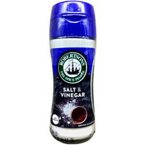 Robertsons Salt Vinegar 103g South African Seasoning Blend Tangy Savory Sprinkle for Chips Potatoes Snacks Cooking Tabletop Pantry Essential